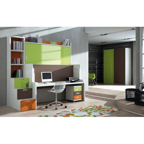 Cama Escritorio Abatible Meco